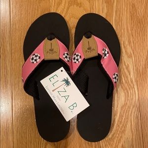 Eliza B. Soccer Flip Flops NWT